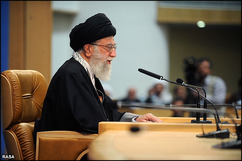 Presnece and address of the Supreme leader in the international conference of Islamic awakening and Ulema