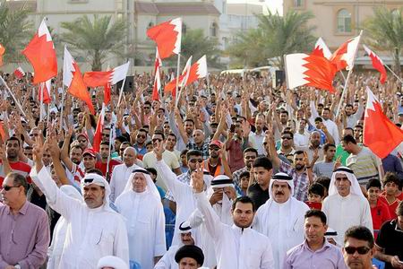 تجمع انقلابيان بحريني در منطقه سار