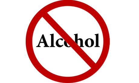 Ban on alcohol