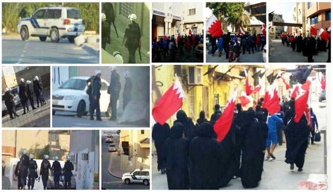 تظاهرات بحريني ها براي گراميداشت روز شهدا