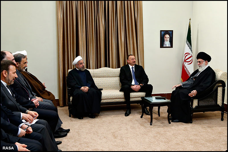 Imam Khamenei meets with Azerbaijani president 