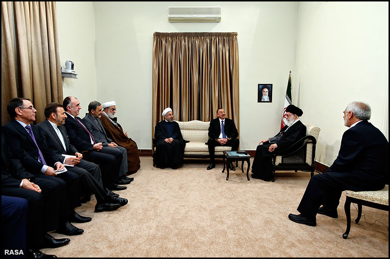 Imam Khamenei meets with Azerbaijani president 