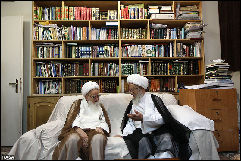 Ayatollahs Makarem-Shirazi and Safi-Golpaygani