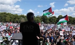 تظاهرات مردم ايتاليا در حمايت از فلسطين