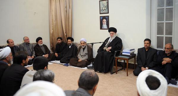 Ayatollah Khamenei with Hajj officials
