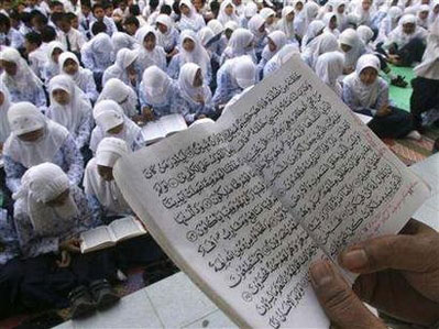 Woman teaching Quran