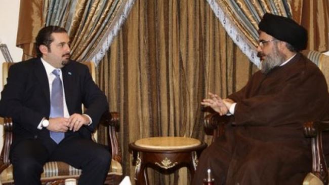 Hezbollah chief meets Future movement leader