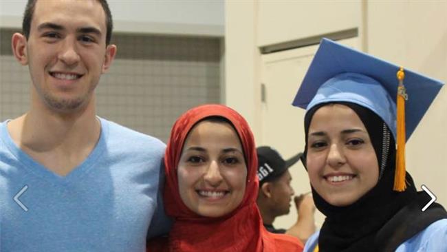 Deah Shaddy Barakat, his wife Yusor Mohammad Abu-Salha, and her sister Razan Mohammad Abu-Salha