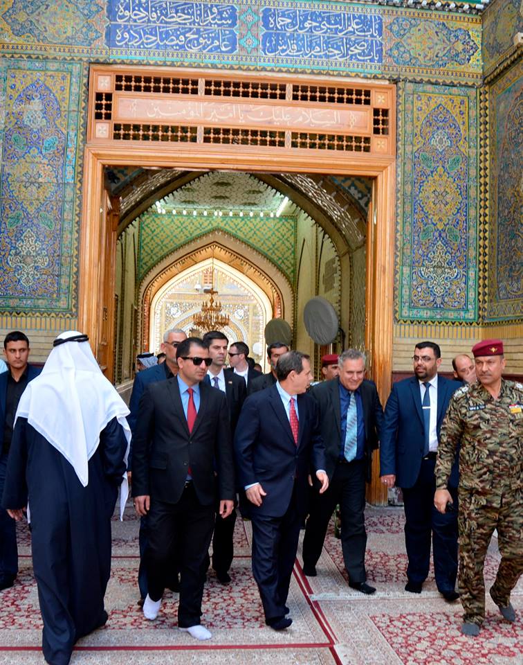 US ambassador visits Imam Ali (AS) holy shrine