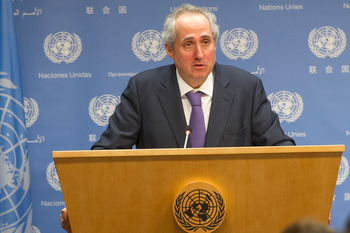 Spokesman for the UN Secretary General Stéphane Dujarric