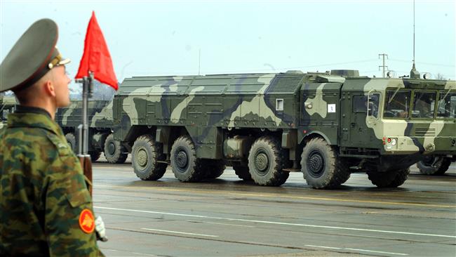 a Russian Iskander ballistic missile launcher