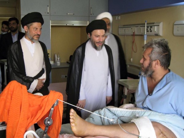 حجت الاسلام سيد رياض حکيم، نماينده حضرت آيت الله سيد محمد سعيد حکيم، از مراجع تقليد نجف اشرف