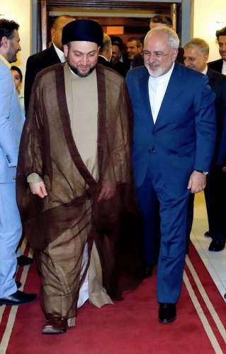 عمار حکيم و محمد جواد ظريف