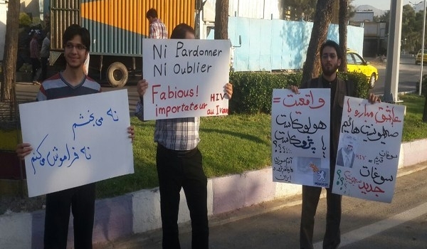 Protest against Fabius