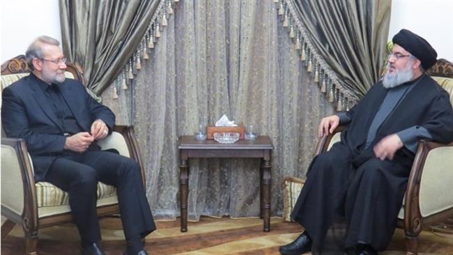 Larijani meets Nasrallah
