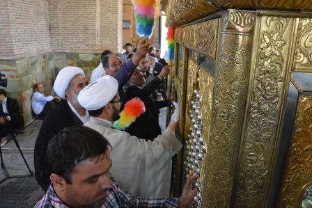 مراسم غبارروبي امامزادگان محمد و ابراهيم(ع) اروميه