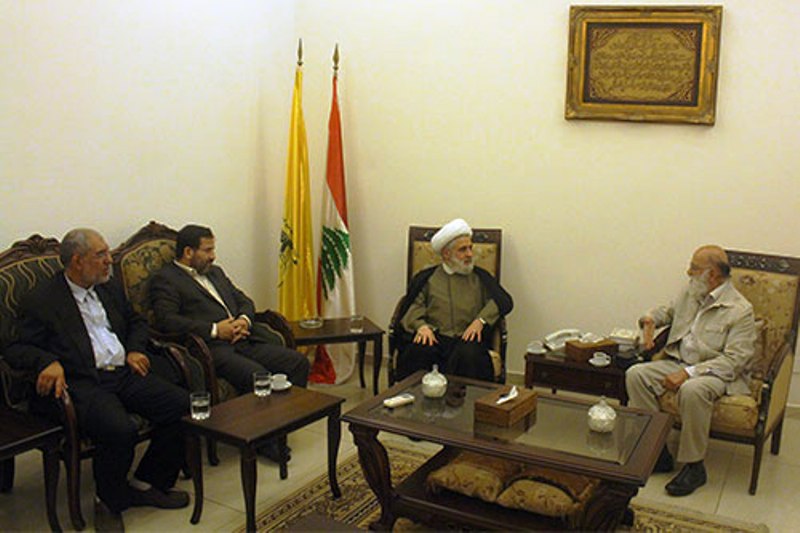 Shaykh Naim Qassem and Iranian delegation