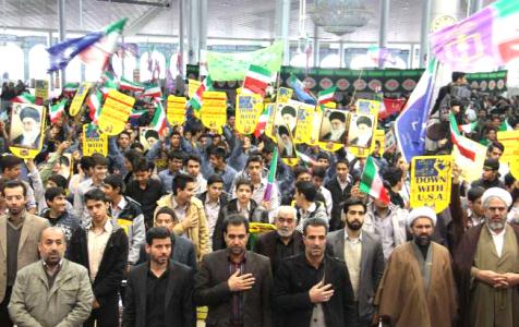 تجمع بزرگ استکبارستيزي 13 آبان در استان مرکزي برگزار شد