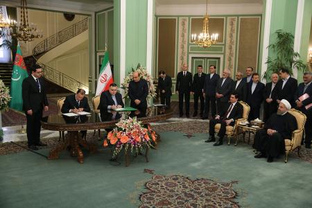 امضاي سند همکاري بين ايران و ترکمنستان