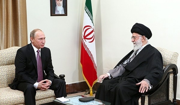 Putin meeting Ayatollah Khamenei