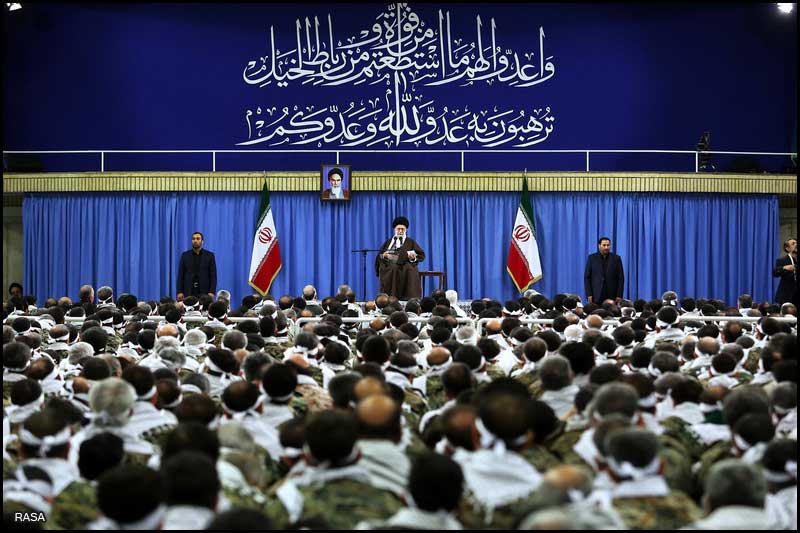Ayatollah Khamenei meeting with Basij commanders