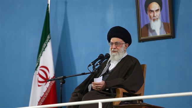 Ayatollah Khamenei speaks during a meeting with a number of visitors from Qom, Jan. 9, 2016