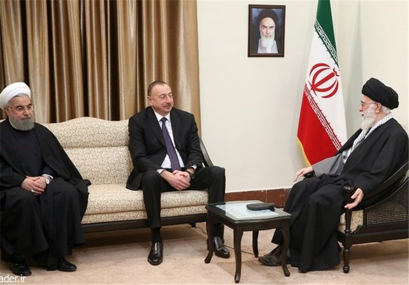 Ayatollah Khamenei meeting Azeri President