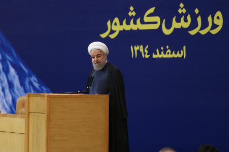 روحاني در مراسم تجليل از ورزشکاران