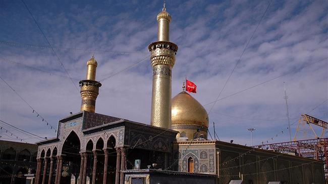 This file photo shows the holy shrine of Imam Husayn, the third Shia Imam, in the central Iraqi city of Karbala.