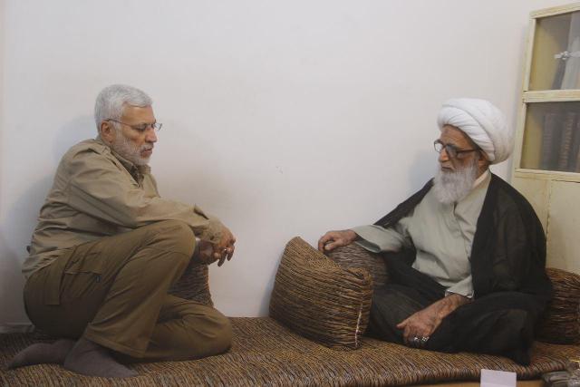 Ayatollah al-Najafi meets Abu Mahdi al-Muhandis