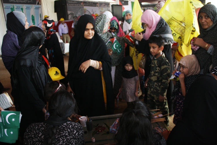  نمایشگاہ تصویری بچه ھای فلسطین را در شھر کراچی پاکستان 