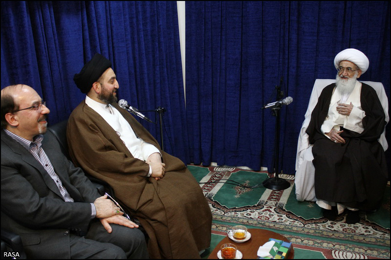 Ayatollah‌ Nouri-Hamadani meets Sayyid Ammar al-Hakim