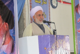 حجت الاسلام اکبر مجتهدی امام جمعه ریحان شهر کرمان