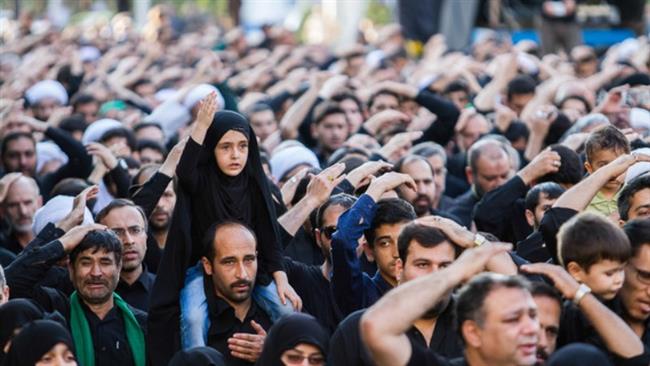 The file photo shows Iranian Muslims mourning the martyrdom of the sxth Shi