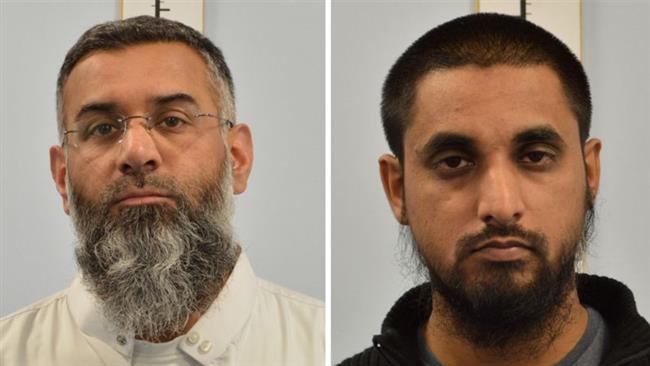 Anjem Choudary (L) and his associate Mohammed Mizanur Rahman