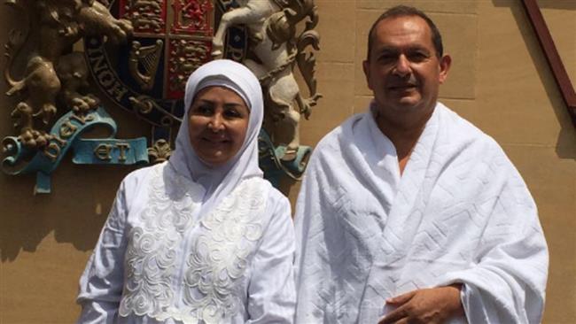 UK Ambassador to Saudi Arabia Simon Collis and his wife Huda during this year