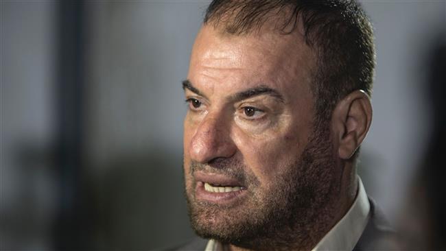 Hamas-affiliated Palestinian legislator Fathi Hammad speaks during a press conference at his home in Beit Lahia in the northern Gaza Strip, on September 17, 2016. (photo by AFP)
