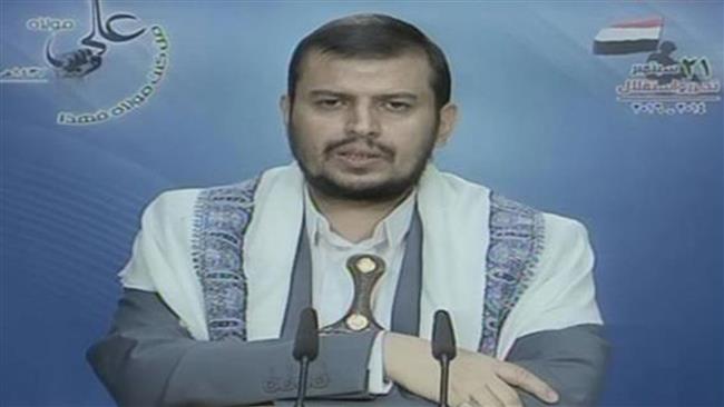 A screengrab of Abdul-Malik al-Houthi, leader of Yemen’s Houthi Ansarullah movement, delivering a televised speech on September 20, 2016.

