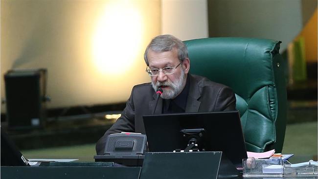 Iranian Parliament Speaker Ali Larijani speaks during a parliament session on October 5, 2016. (Photo by ICANA)