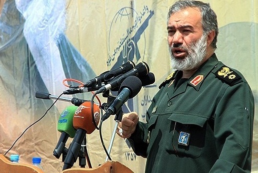 Commander of the Islamic Revolution Guards Corps (IRGC) Navy Rear Admiral Ali Fadavi 