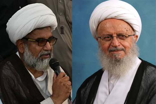 Allamah Rajah Nasir Abbas Jafari  and Ayatollah Makarem-Shirazi