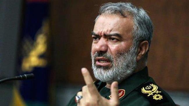 Rear Admiral Ali Fadavi, the commander of Iran’s Islamic Revolution Guards Corps Navy
