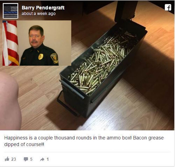 Police chief under fire by Muslims for “bacon grease bullets” Facebook posts 