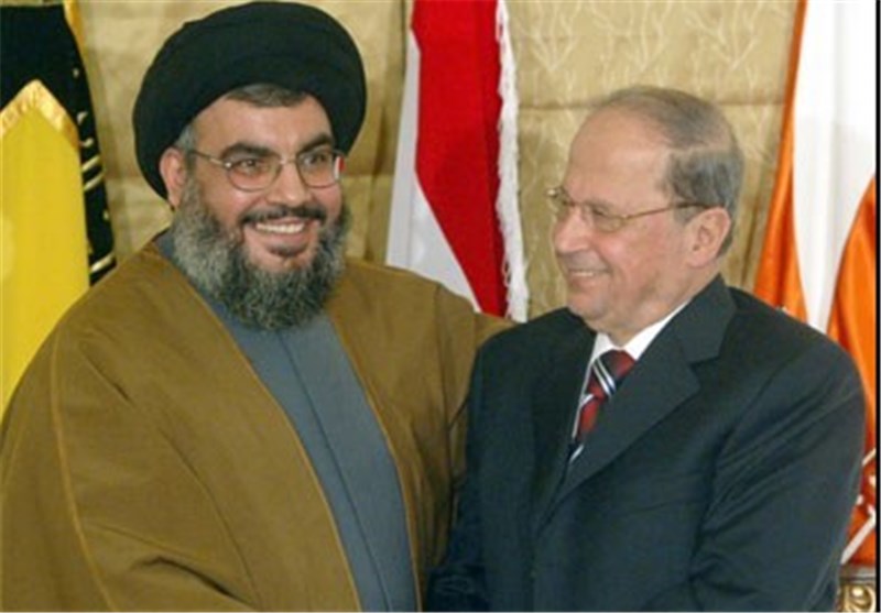 Michel Aoun & Hezbollah chief Sayyed Hasan Nasrallah