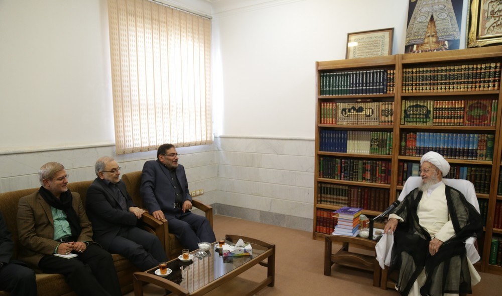 Ayatollah Makarem-Shirazi and Ali ‌Shamkhani