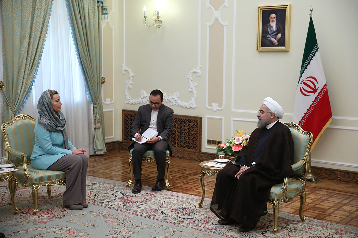 روحانی در دیدار موگرینی 