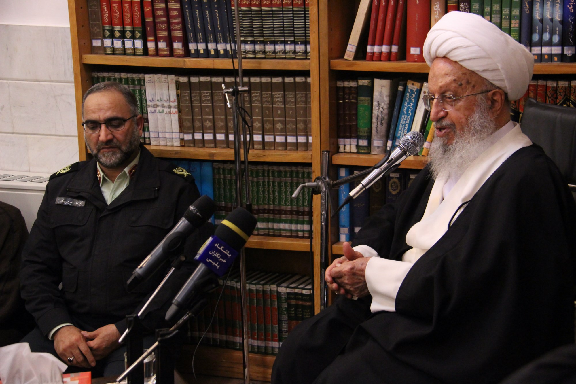 Ayatollah‌‌ Makarem-Shirazi and police forces