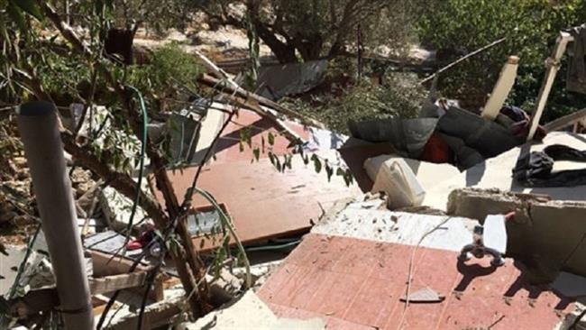 This photo shows debris from Palestinian houses destroyed by Israeli forces in the town of Beit Jala, August 16, 2016.
