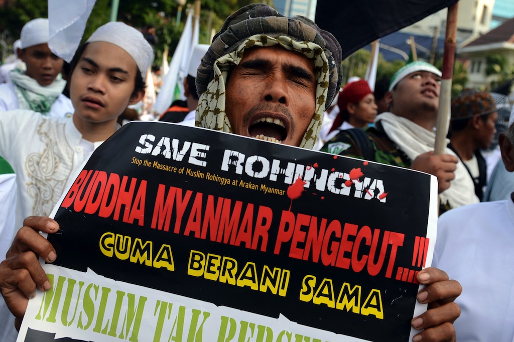 Indonesia Rally for Myanmar Rohingyas in Jakarta
