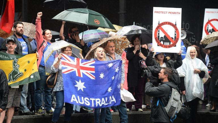 Anti Islam Protest in Australia